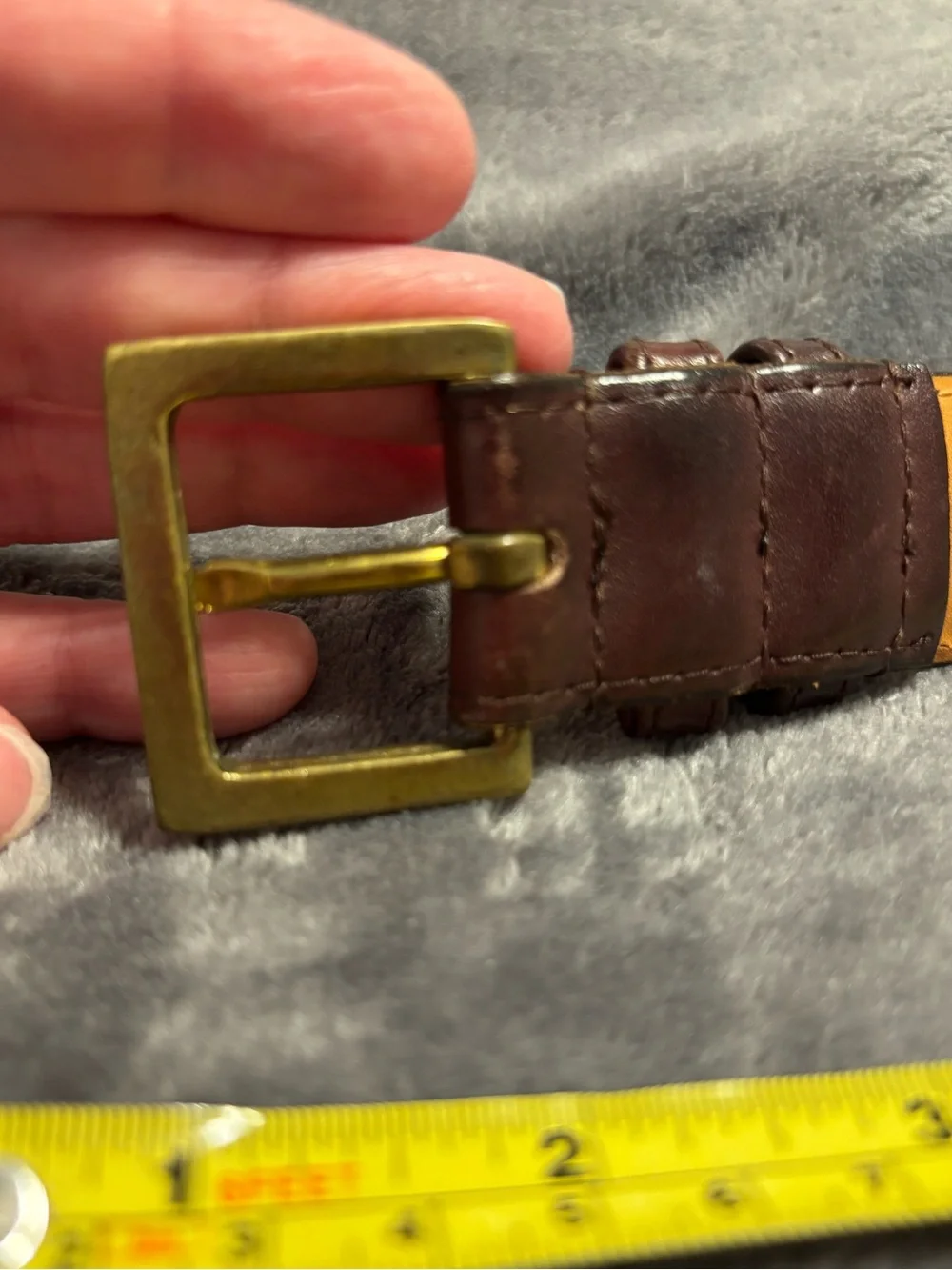 Vintage Coach Belt Style 7600 Glove Tanned Leather Brass Buckle Mens Size 36